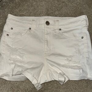 Stylish White Denim Shorts